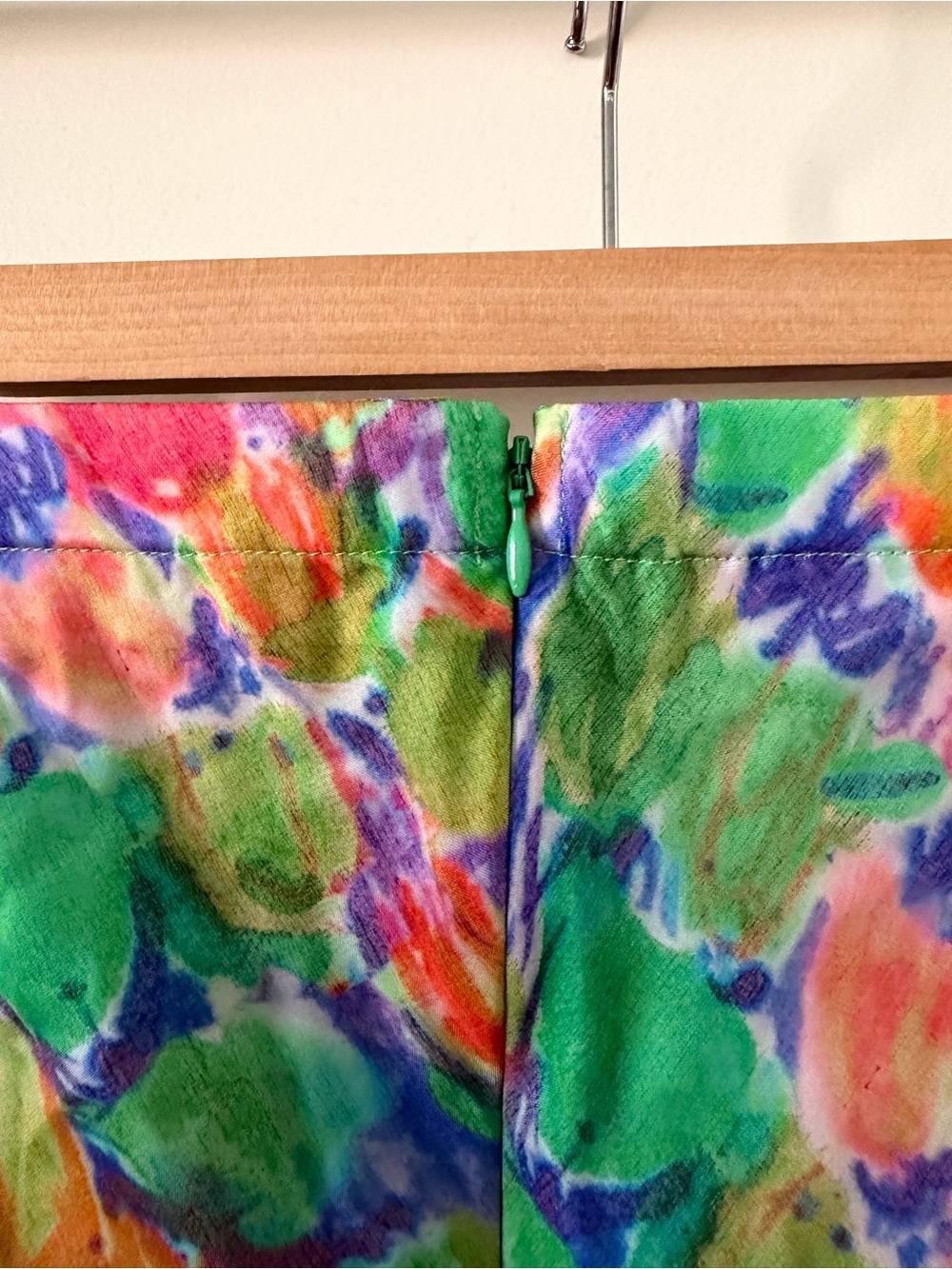 High-Low Floral Ruffle Midi Skirt - Multi Color - Picture 4 of 6